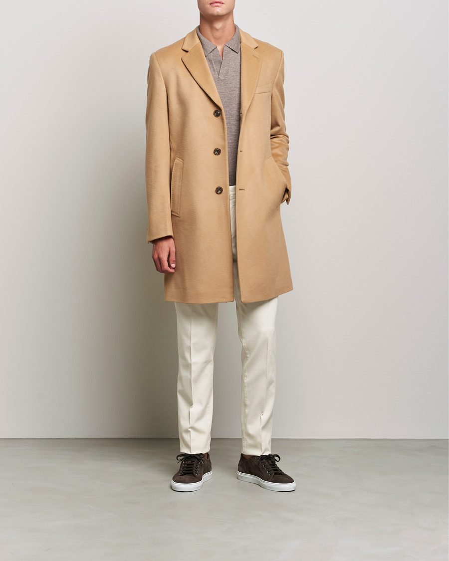 Herr | Jackor | BOSS BLACK | BOSS Hyde Wool/Cashmere Coat Medium Beige
