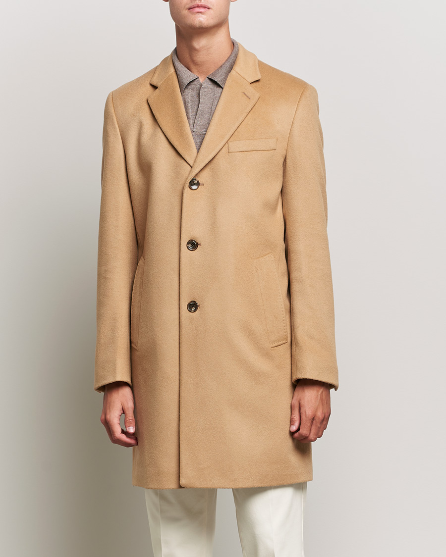 Herr | Jackor | BOSS BLACK | BOSS Hyde Wool/Cashmere Coat Medium Beige