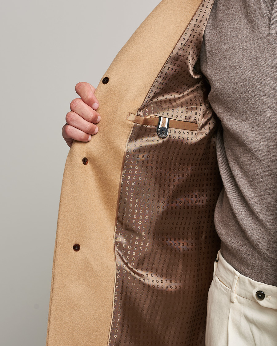 Herr | Jackor | BOSS BLACK | BOSS Hyde Wool/Cashmere Coat Medium Beige