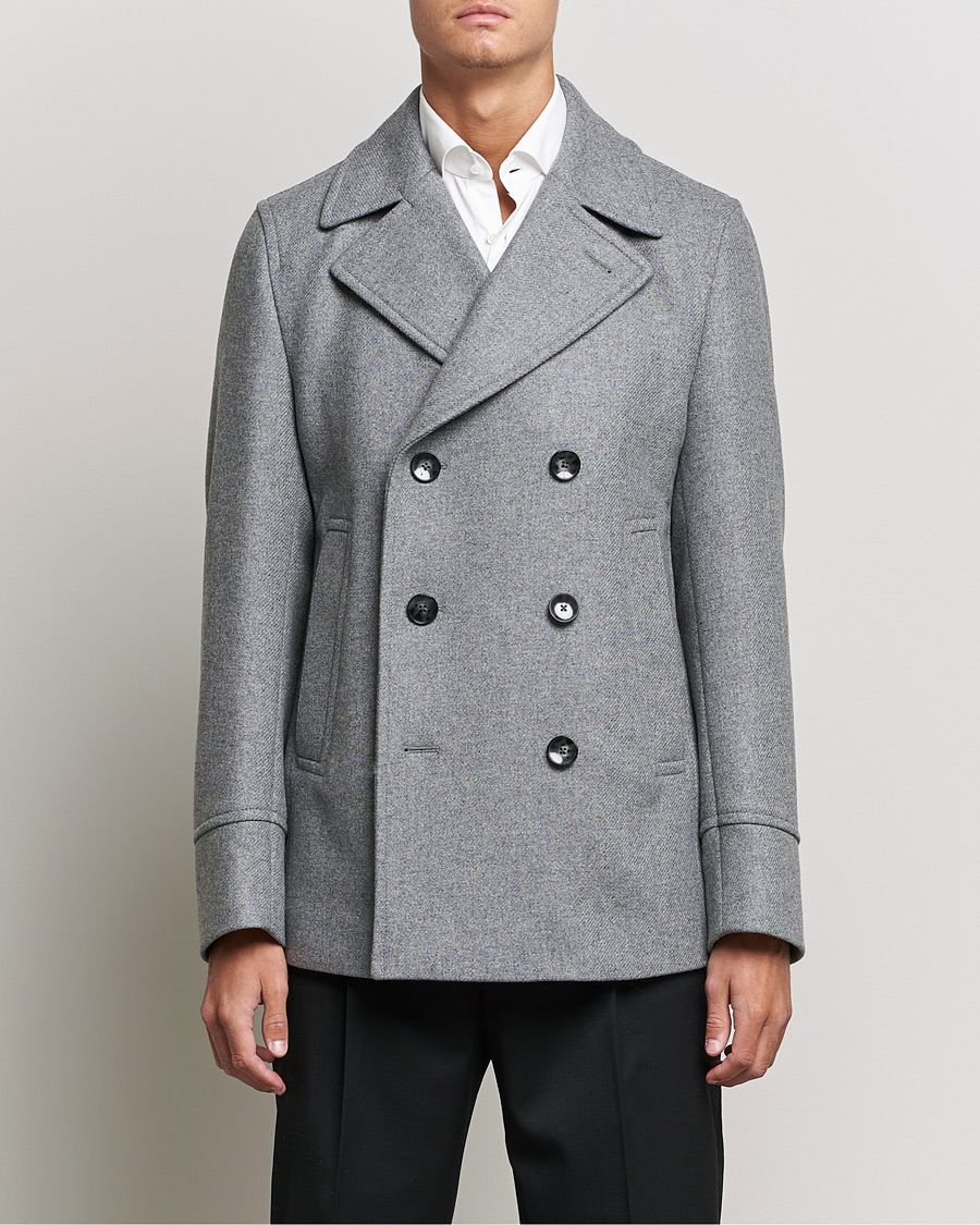 Herr | Jackor | BOSS BLACK | BOSS Hyde Peacoat Silver