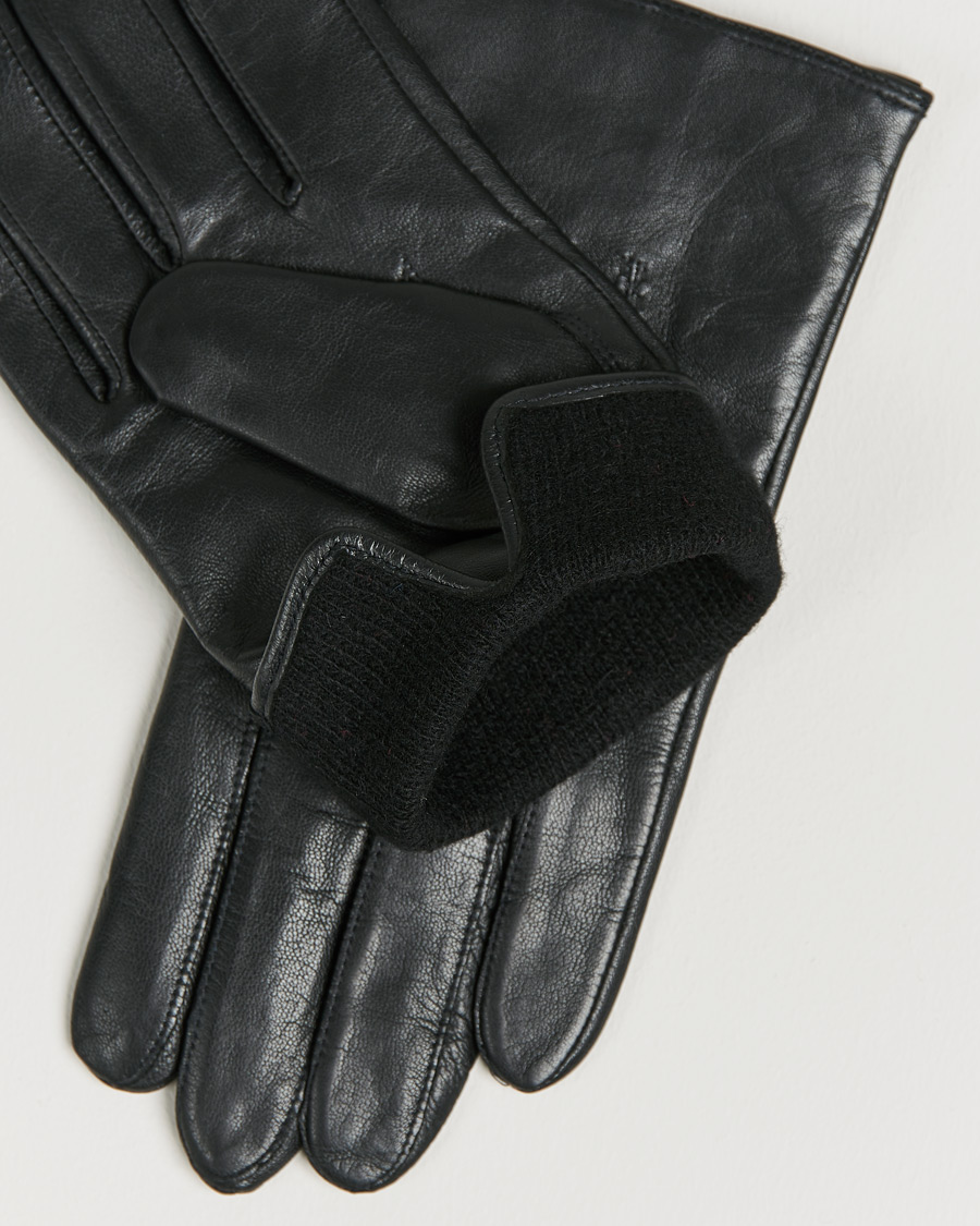 Herr | Hainz Leather Gloves Black | BOSS BLACK | Hainz Leather Gloves Black