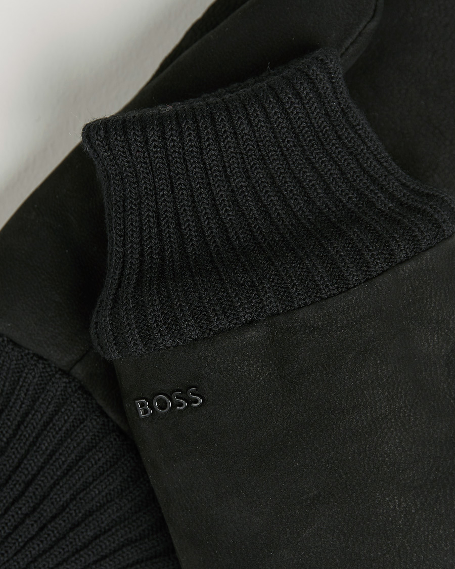 Herr | Halmor Padded Gloves Black | BOSS BLACK | Halmor Padded Gloves Black
