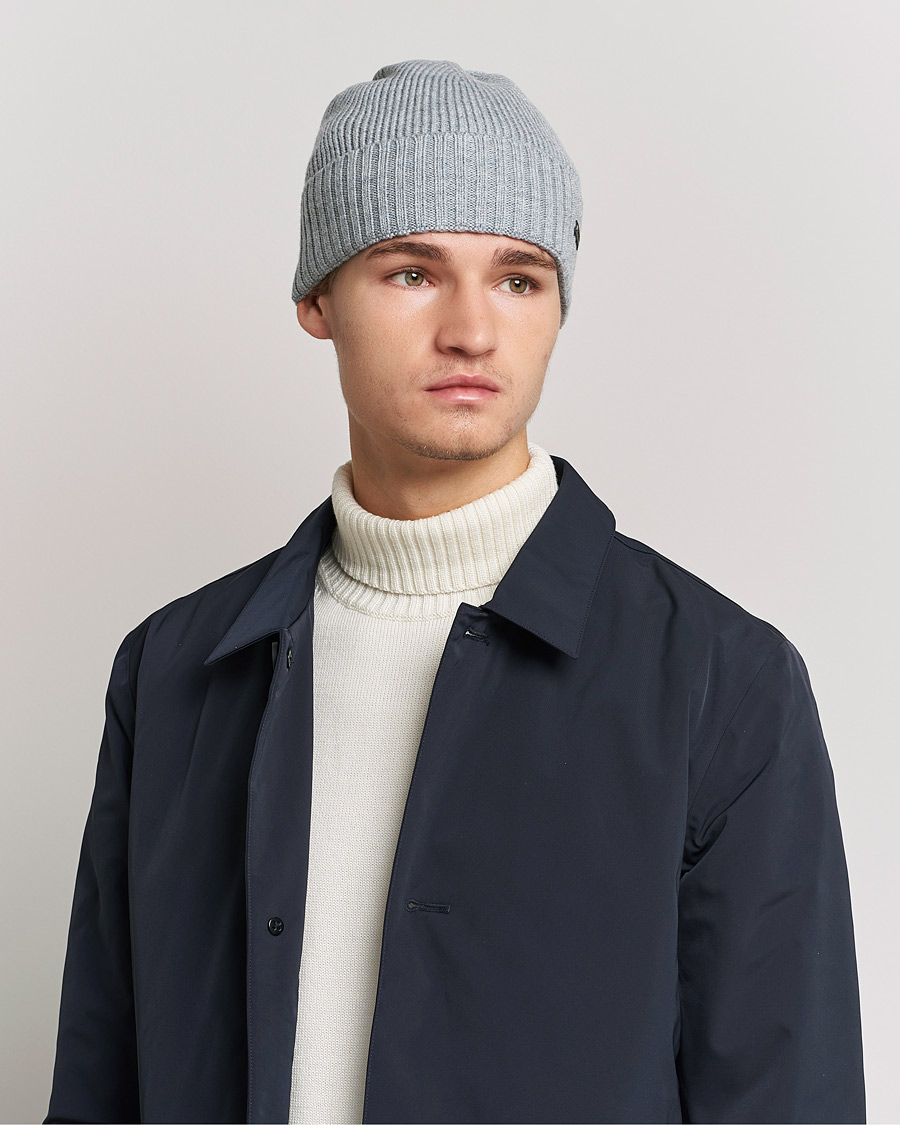Herr | Mössor | BOSS BLACK | Fati Beanie Silver