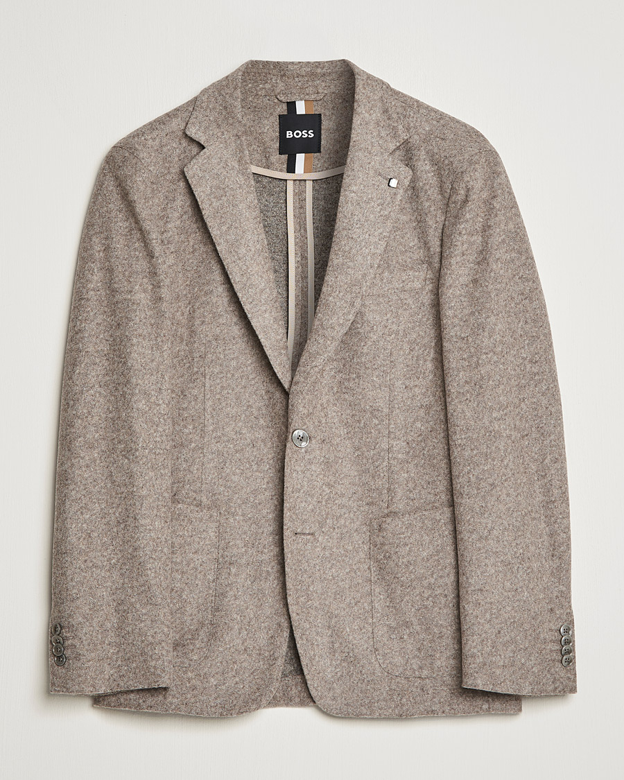 Herr | Kavajer | BOSS BLACK | BOSS Hanry Wool Patch Pocket Blazer Medium Beige