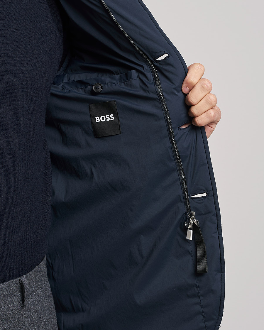 Herr | Jackor | BOSS BLACK | Hanry Padded Blazer Jacket Dark Blue