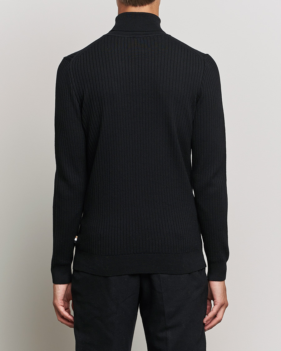 Herr | Tröjor | BOSS BLACK | Lanerio Chunky Structured Polo Black