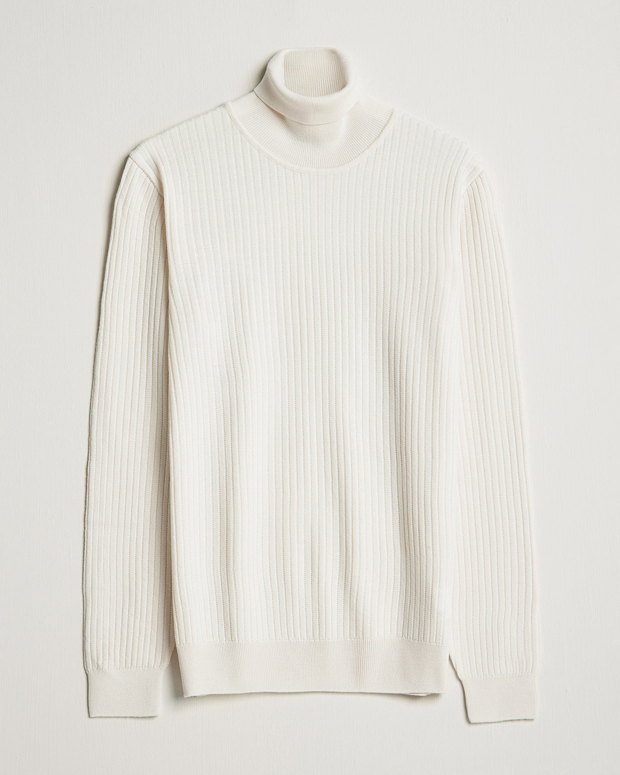Herr | Tröjor | BOSS BLACK | Lanerio Chunky Structured Polo Open White