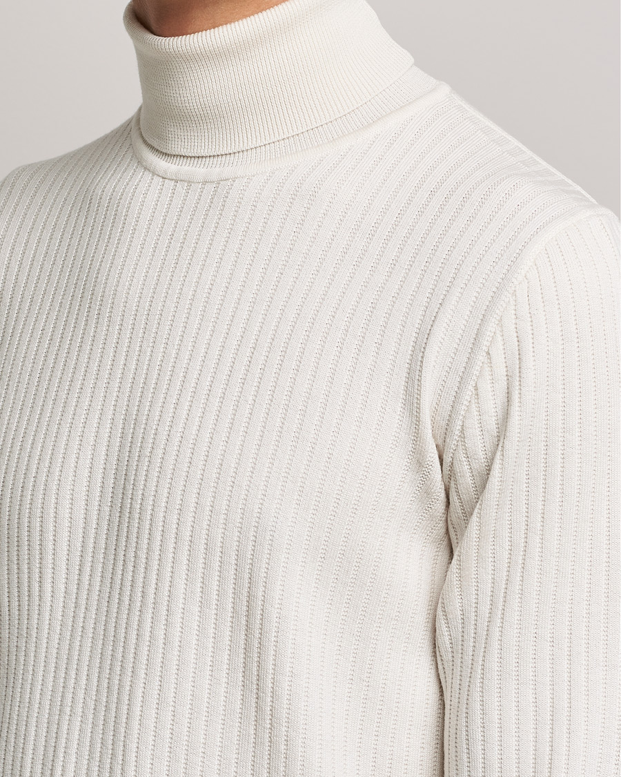 Herr | Tröjor | BOSS BLACK | Lanerio Chunky Structured Polo Open White