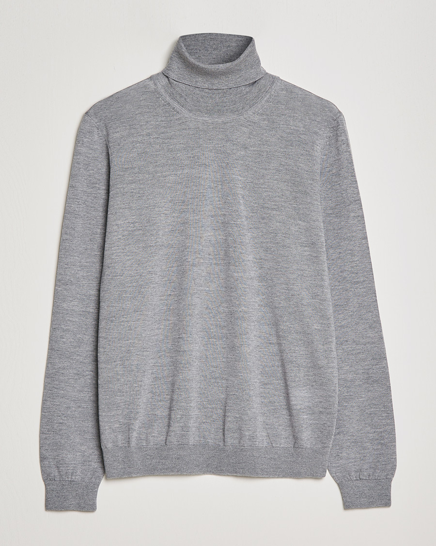 Herr | Tröjor | BOSS BLACK | Musso Merino Polo Silver