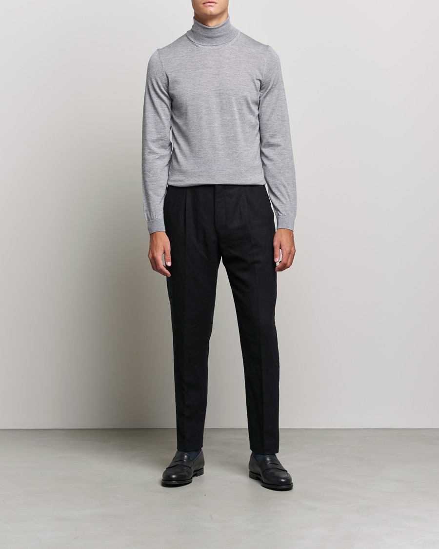 Herr | Tröjor | BOSS BLACK | Musso Merino Polo Silver