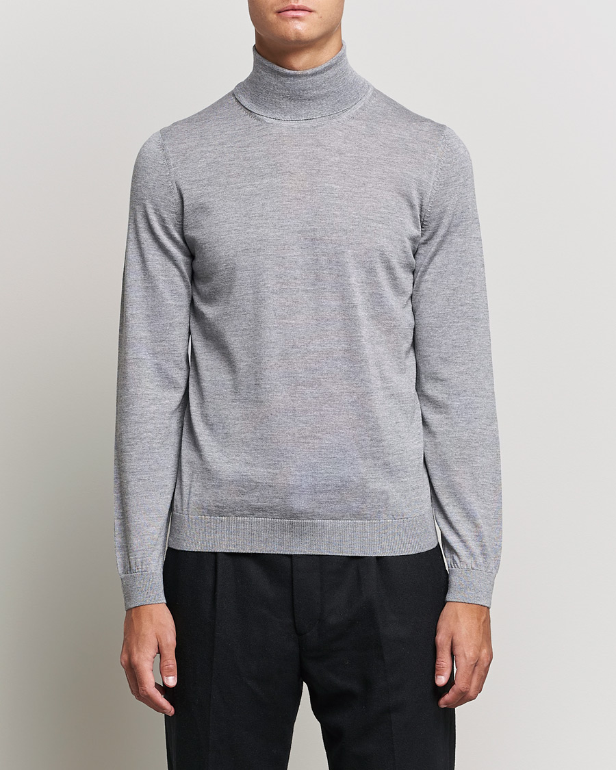 Herr | Tröjor | BOSS BLACK | Musso Merino Polo Silver