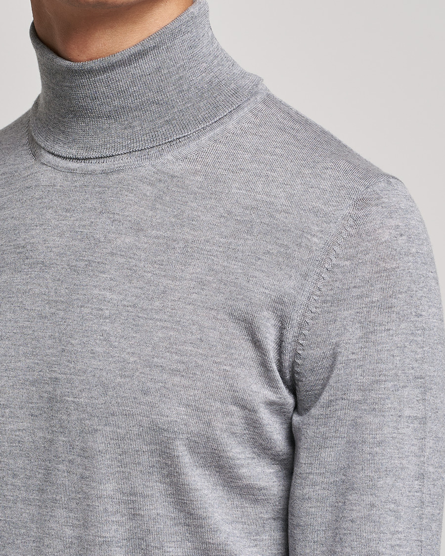 Herr | Tröjor | BOSS BLACK | Musso Merino Polo Silver