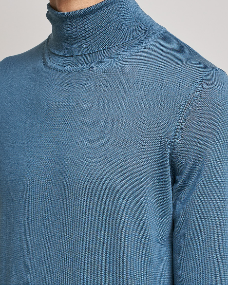 Herr | Tröjor | BOSS BLACK | Musso Merino Polo Bright Blue