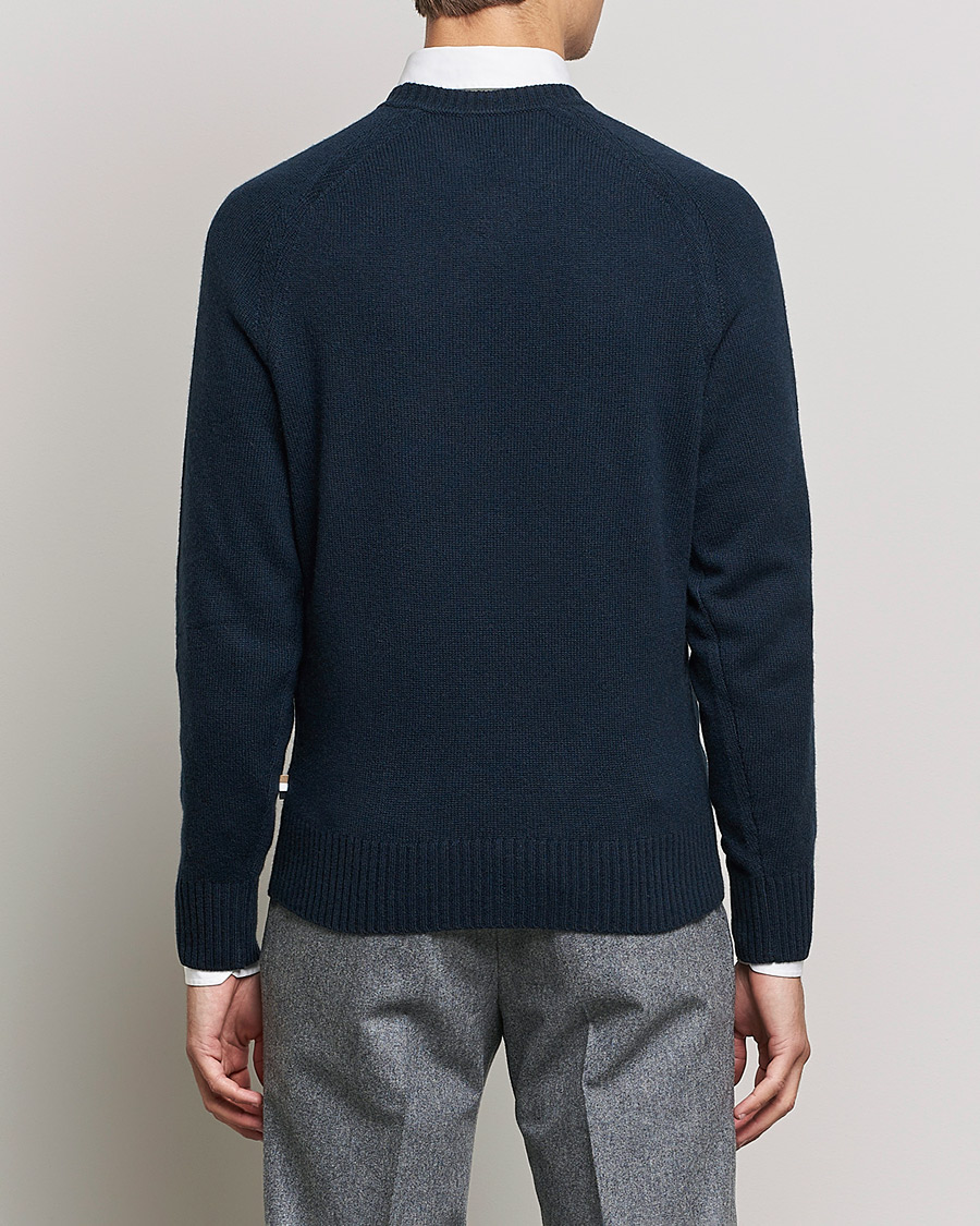 Herr | Tröjor | BOSS BLACK | BOSS Lolive Knitted Sweater Dark Blue