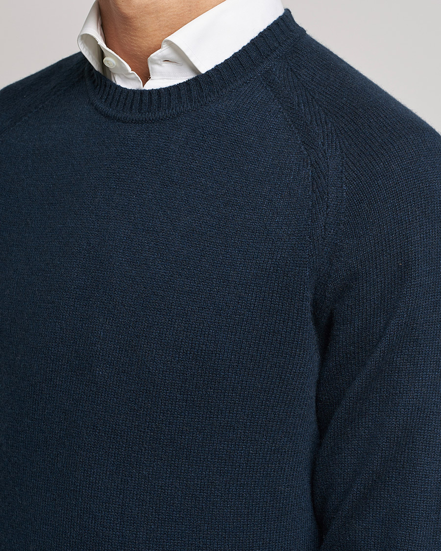 Herr | Tröjor | BOSS BLACK | BOSS Lolive Knitted Sweater Dark Blue