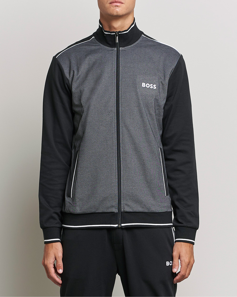 Herr | Tröjor | BOSS BLACK | Tracksuit Full Zip Jacket Black