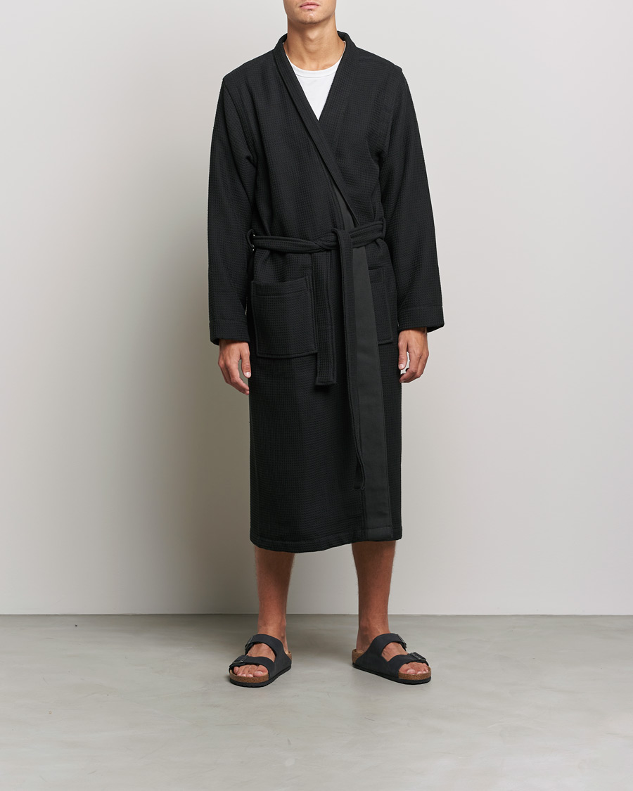 Herr | Pyjamas & Morgonrockar | BOSS BLACK | BOSS Waffle Kimono Black