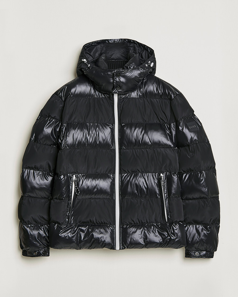 Herr | Jackor | BOSS BLACK | Cutlero Glossy Puffer Jacket Black