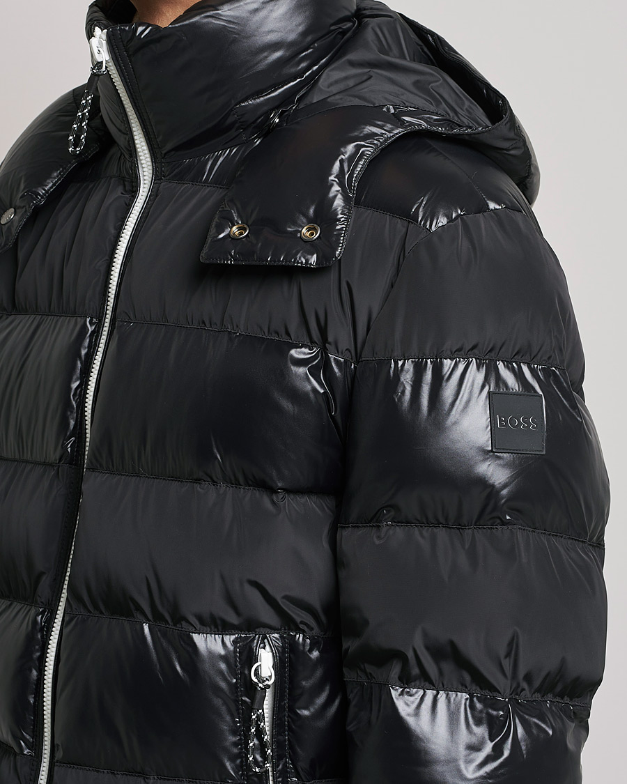 Herr | Jackor | BOSS BLACK | Cutlero Glossy Puffer Jacket Black