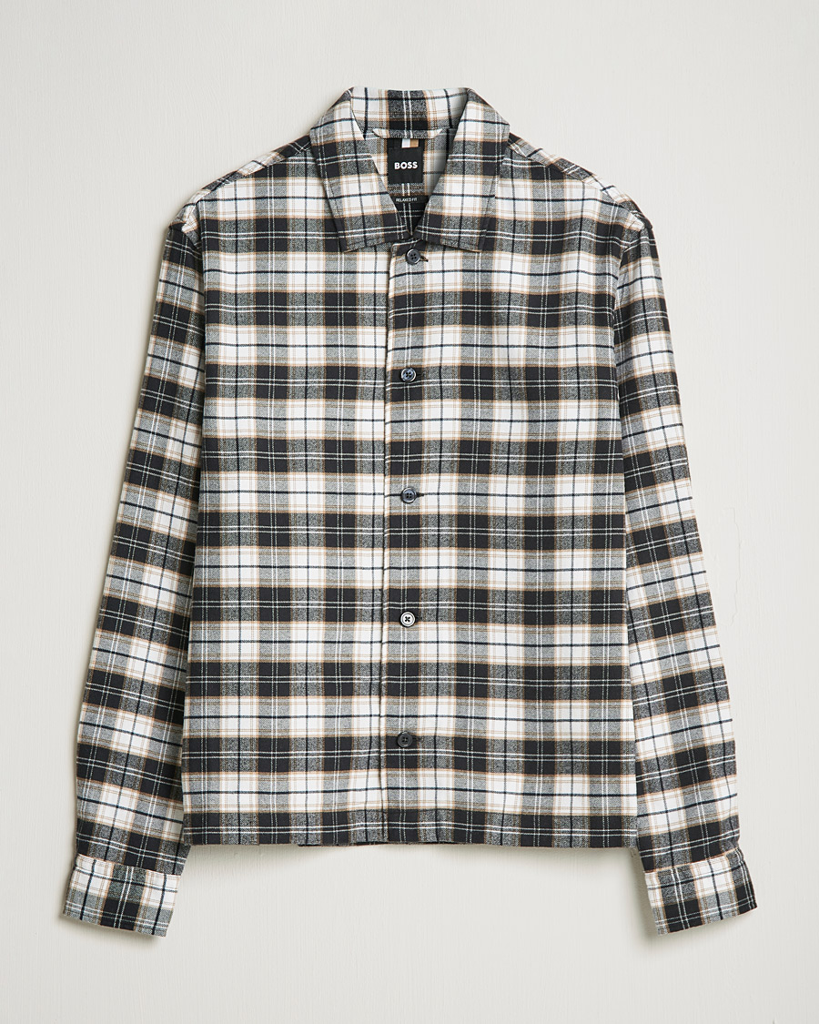 Herr | Skjortor | BOSS BLACK | Nolan Check Flannel Shirt Black