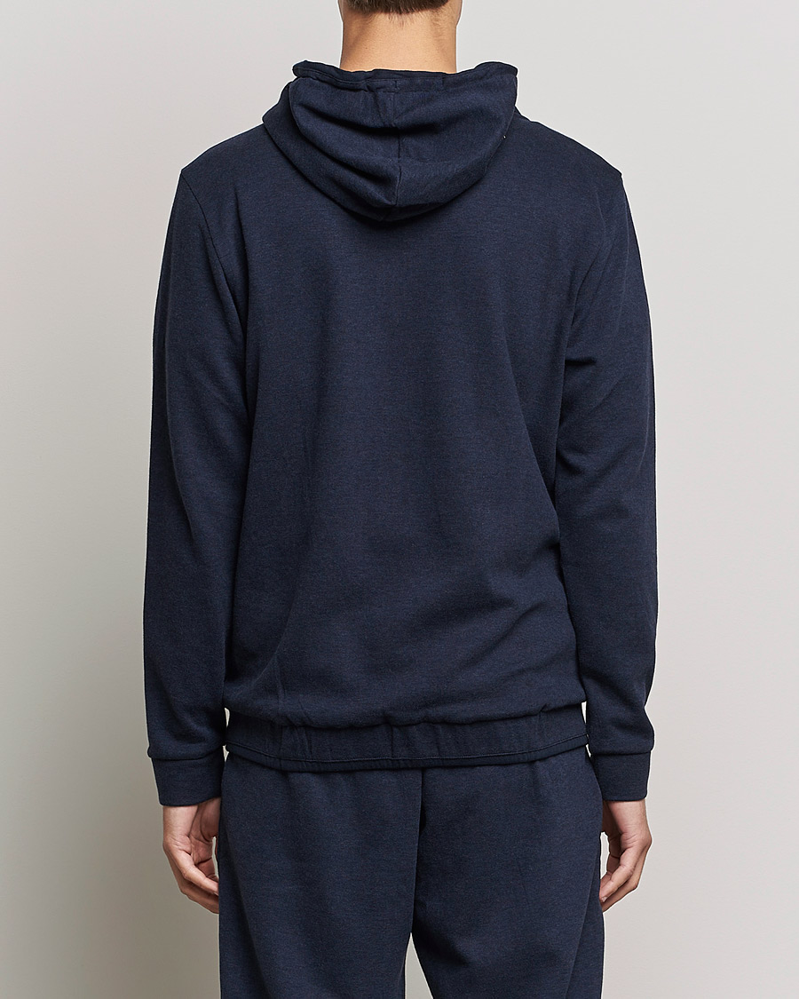Herr | Tröjor | BOSS BLACK | Cashmere Full Zip Hoodie Dark Blue