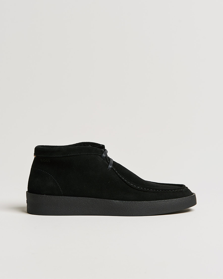 Herr | BOSS Clay Suede Chukka Sneaker Boot Black | BOSS BLACK | BOSS Clay Suede Chukka Sneaker Boot Black