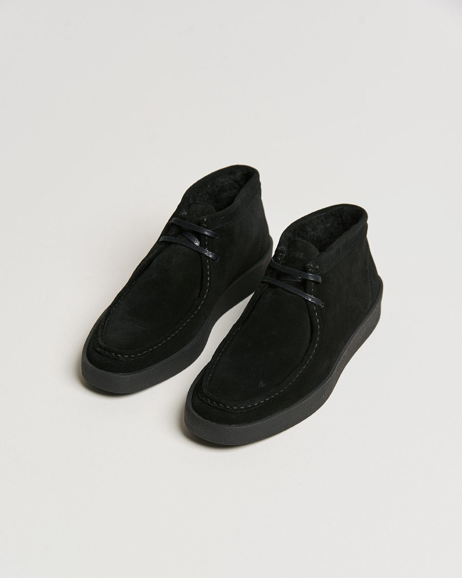 Herr | Höga sneakers | BOSS | Clay Suede Chukka Sneaker Boot Black