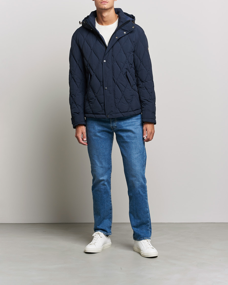 Herr | Jackor | BOSS ORANGE | Onlet Quilted Down Jacket Dark Blue