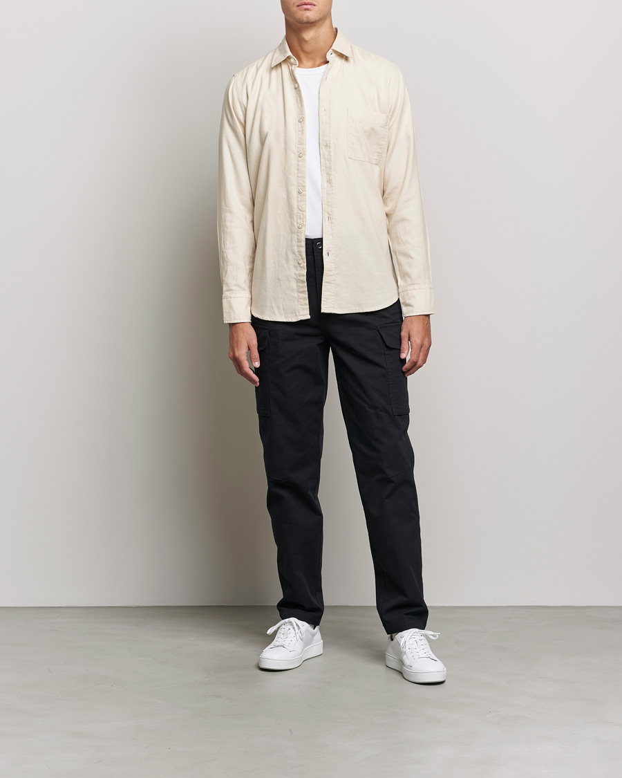 Herr | Flanellskjortor | BOSS Casual | Relegant Flannel Shirt Open White