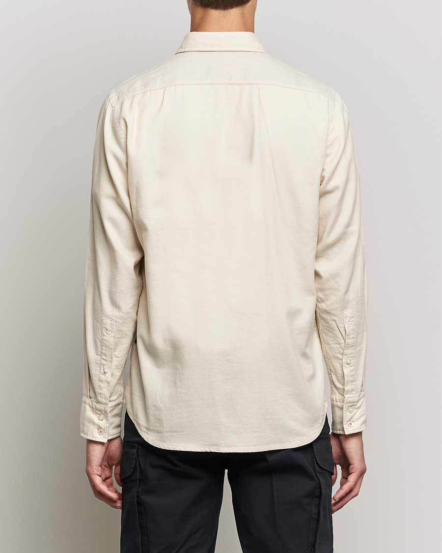 Herr | Skjortor | BOSS ORANGE | Relegant Flannel Shirt Open White