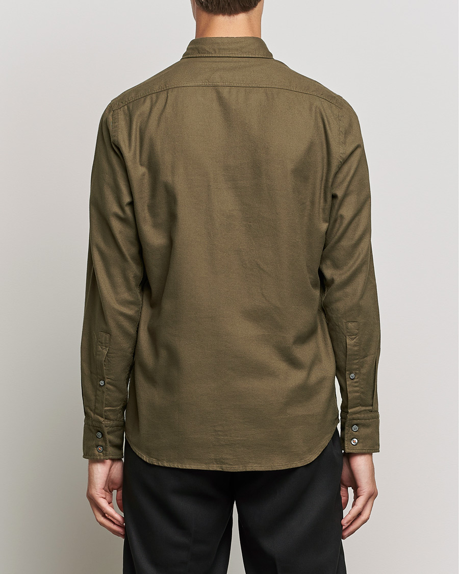 Herr | Skjortor | BOSS ORANGE | Relegant Flannel Shirt Dark Green