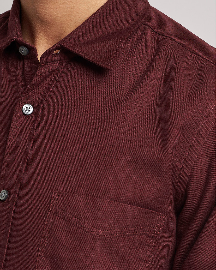 Herr | Skjortor | BOSS ORANGE | Relegant Flannel Shirt Dark Red