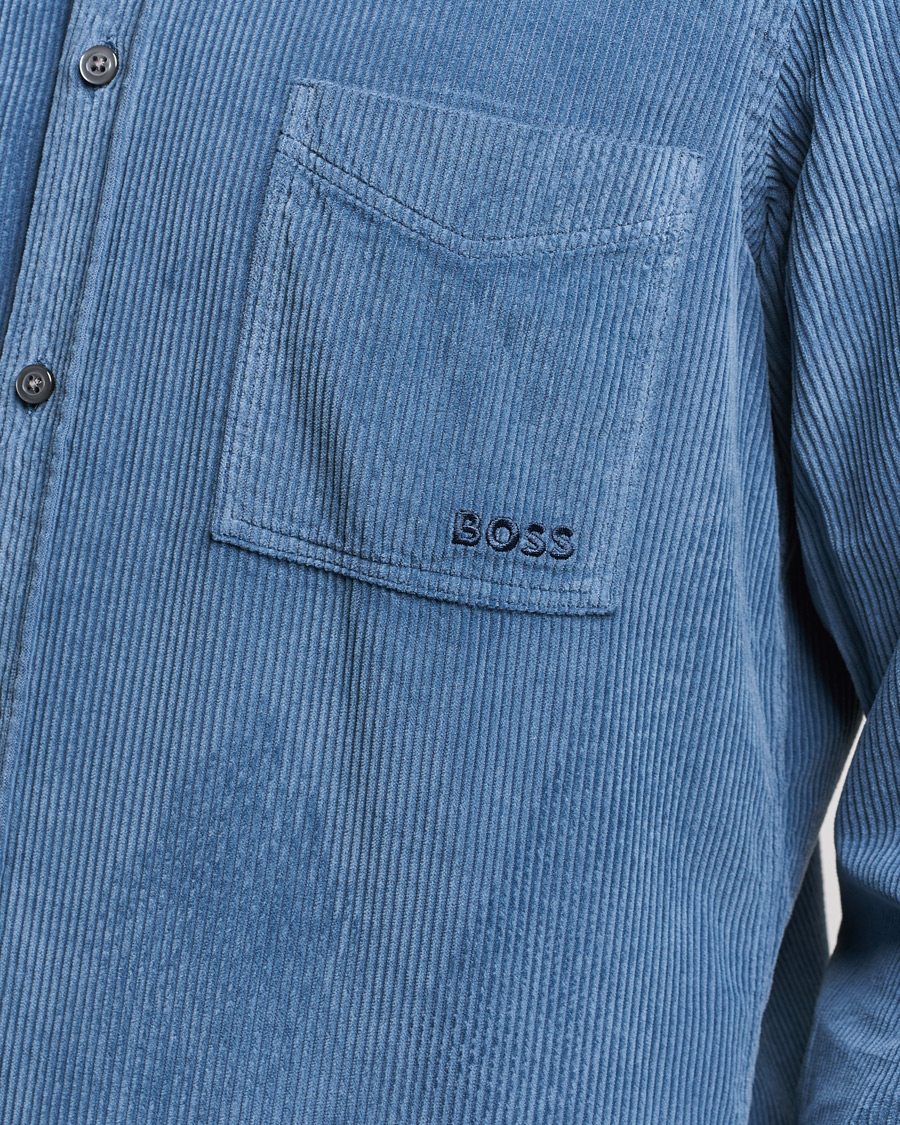 Herr | Skjortor | BOSS ORANGE | Relegant Corduroy Shirt Bright Blue