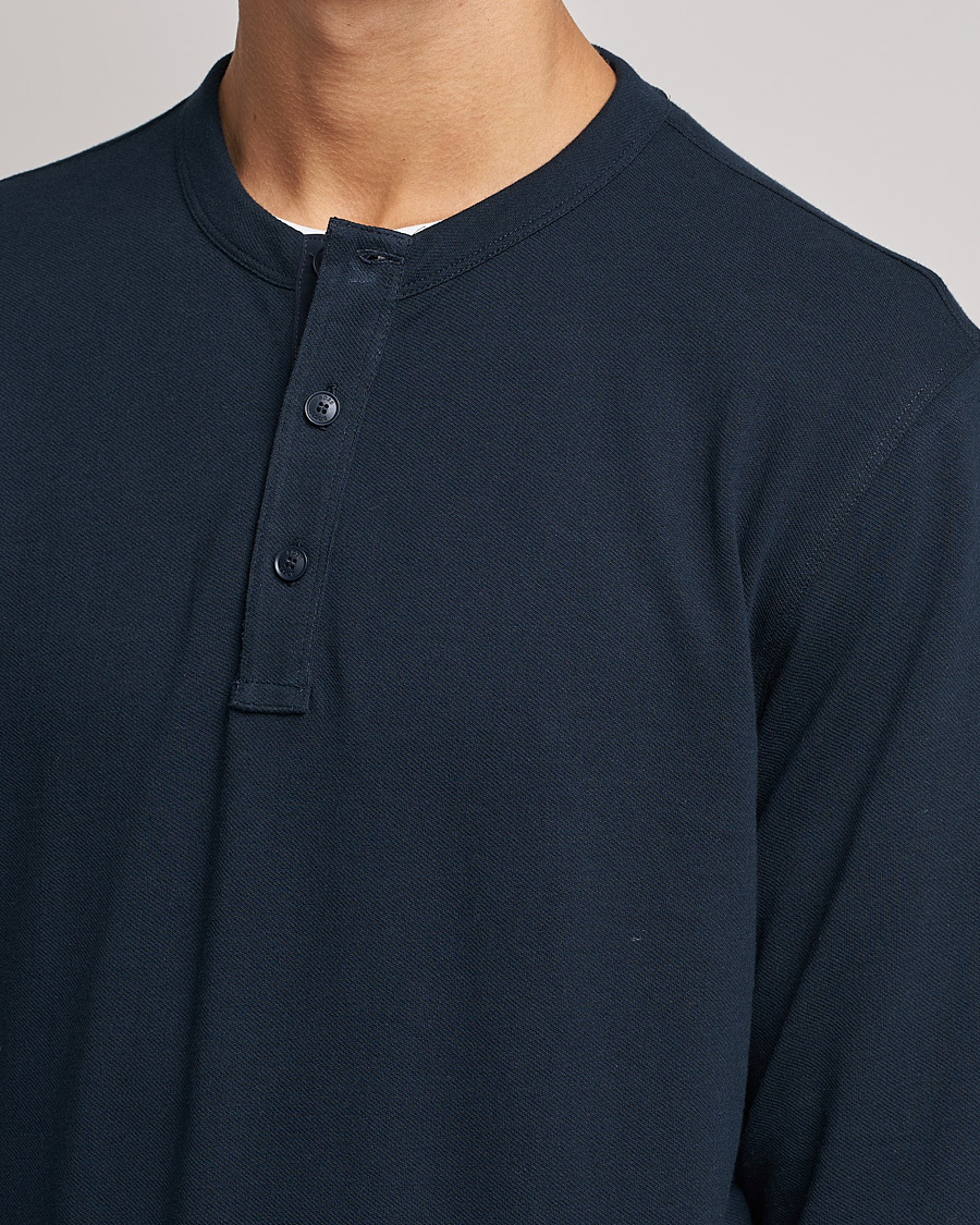 Herr | Tröjor | BOSS ORANGE | Teetwill Henley Dark Blue