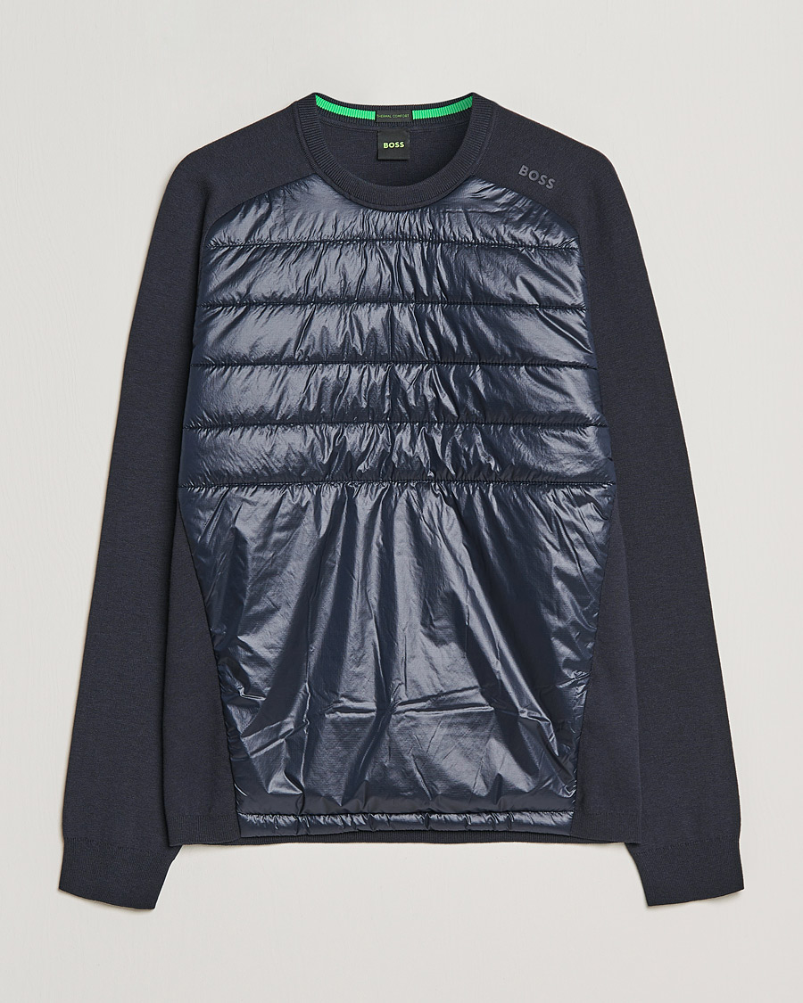 Herr | Tröjor | BOSS GREEN | Zarlim Hybrid Sweatshirt Dark Blue