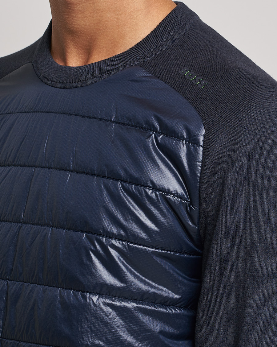 Herr | Tröjor | BOSS GREEN | Zarlim Hybrid Sweatshirt Dark Blue