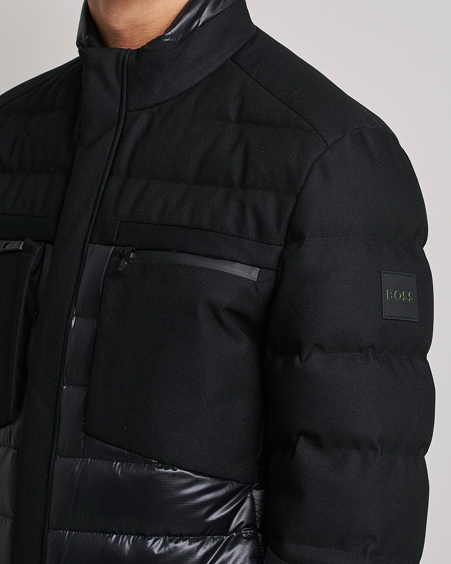 Herr | Jackor | BOSS GREEN | Bergen Semi Glossy Down Jacket Black