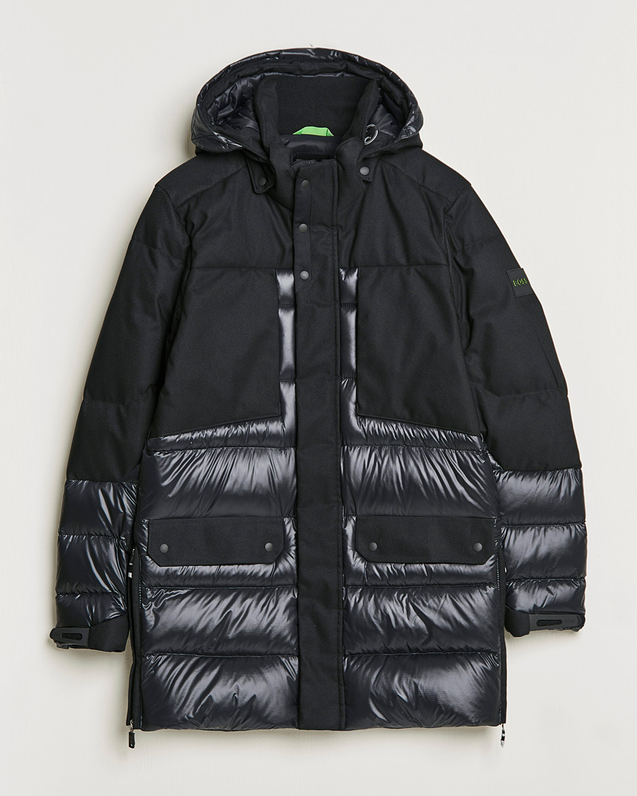 Herr | Jackor | BOSS GREEN | Arviko Semi Glossy Down Parka Black