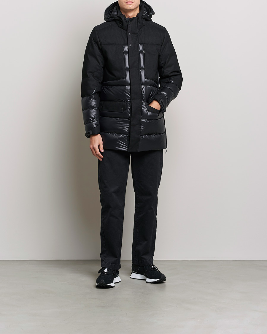 Herr | Jackor | BOSS GREEN | Arviko Semi Glossy Down Parka Black
