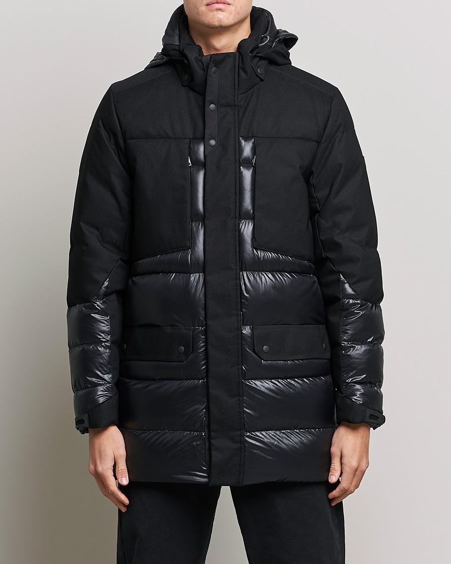 Herr | Jackor | BOSS GREEN | Arviko Semi Glossy Down Parka Black