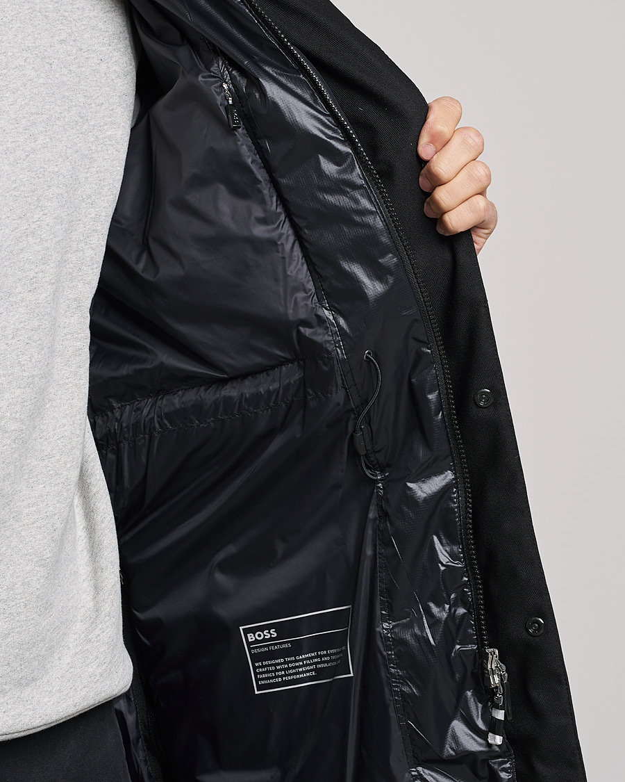 Herr | Jackor | BOSS GREEN | Arviko Semi Glossy Down Parka Black