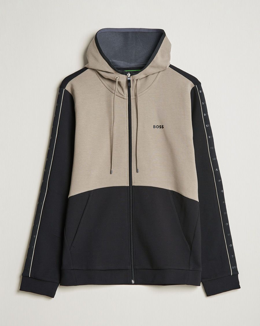 Herr | Tröjor | BOSS GREEN | Saggy Full Zip Hoodie Black