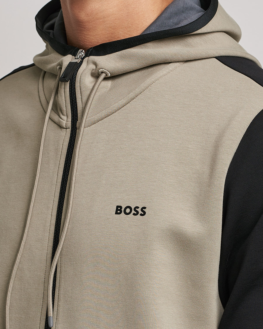 Herr | Tröjor | BOSS GREEN | Saggy Full Zip Hoodie Black