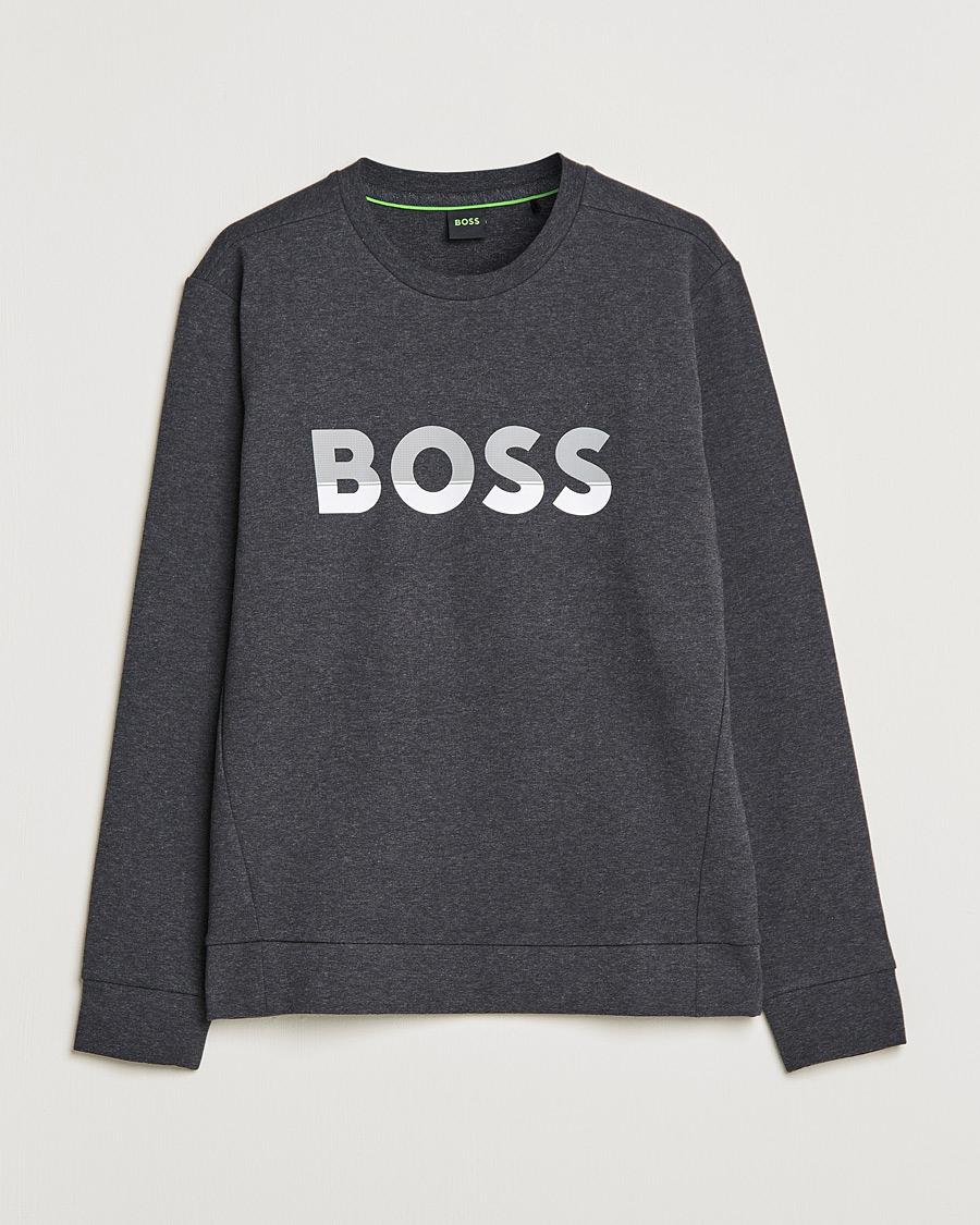Herr | Tröjor | BOSS GREEN | BOSS Athleisure Salbo Logo Sweatshirt Medium Grey