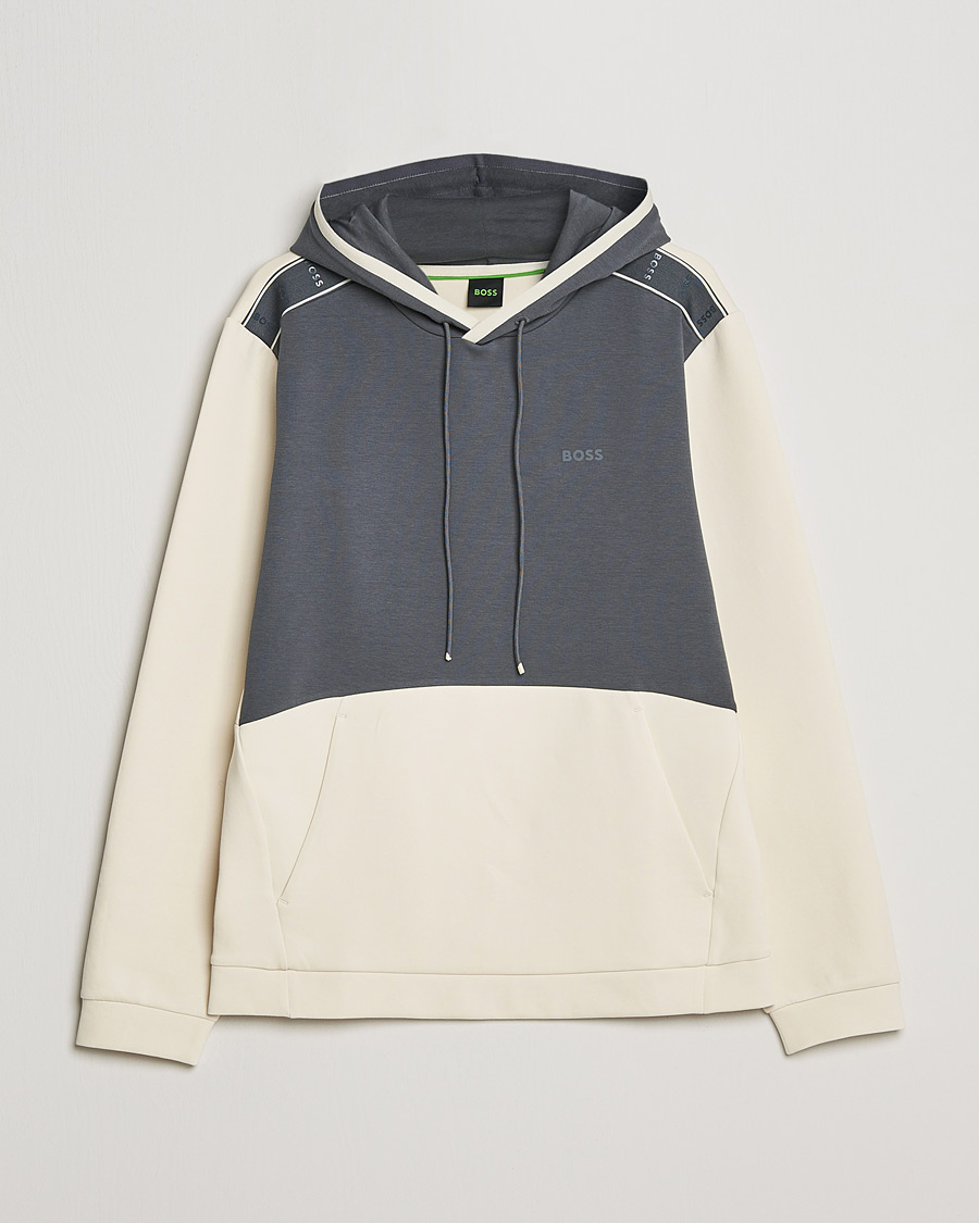 Herr | Tröjor | BOSS GREEN | Soody Hoodie Open White