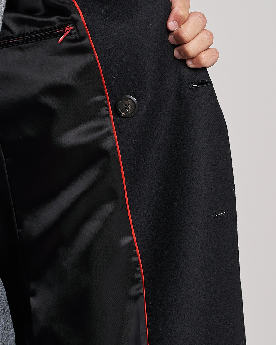 Herr | Jackor | HUGO | Miroy Wool Double Breasted Coat Black