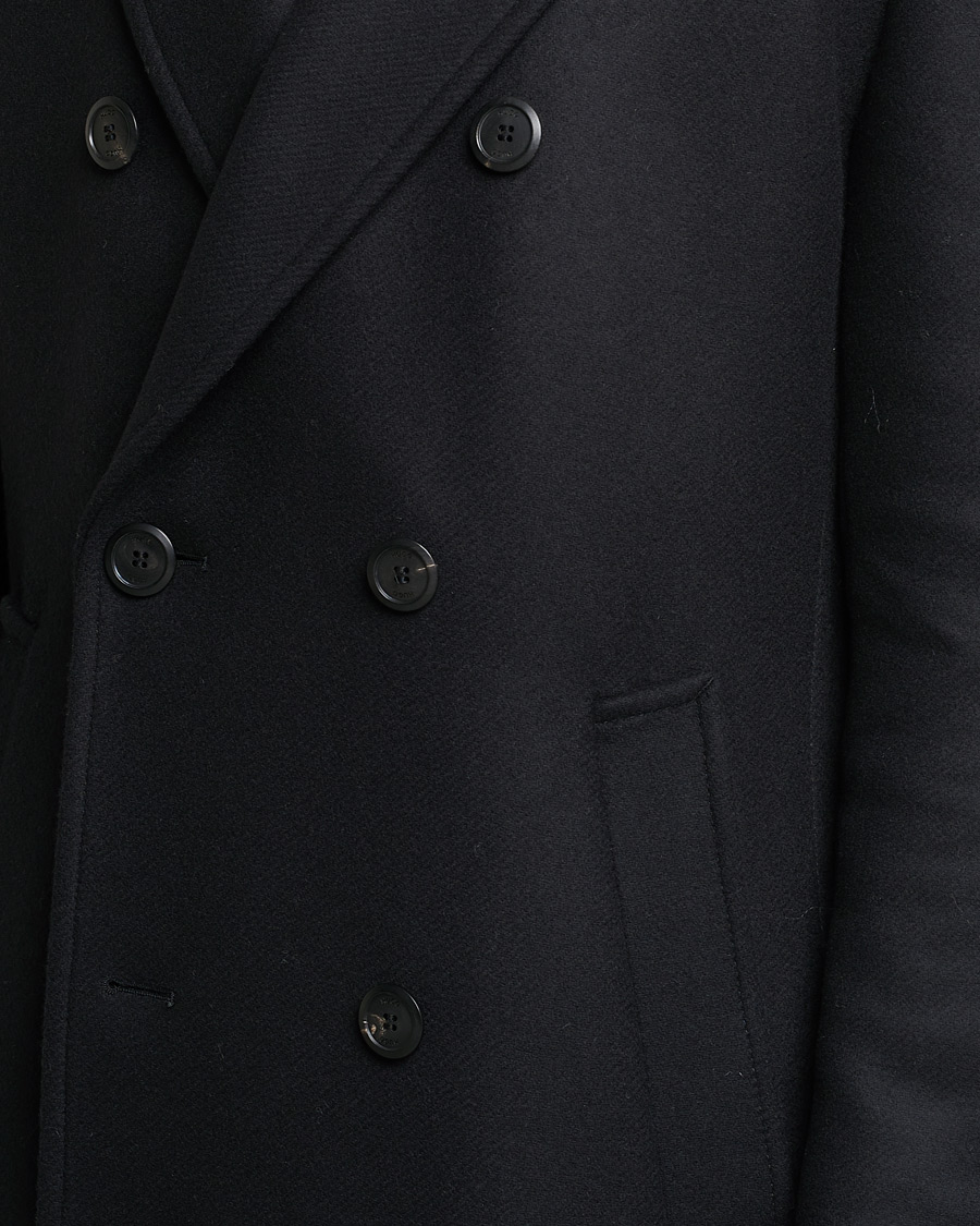 Herr | Jackor | HUGO | Miroy Wool Double Breasted Coat Black