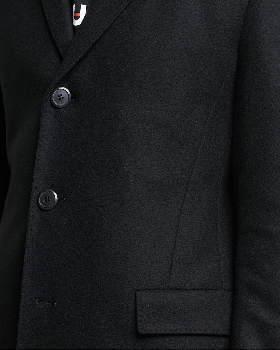 Herr | Jackor | HUGO | Migor Wool Coat Black
