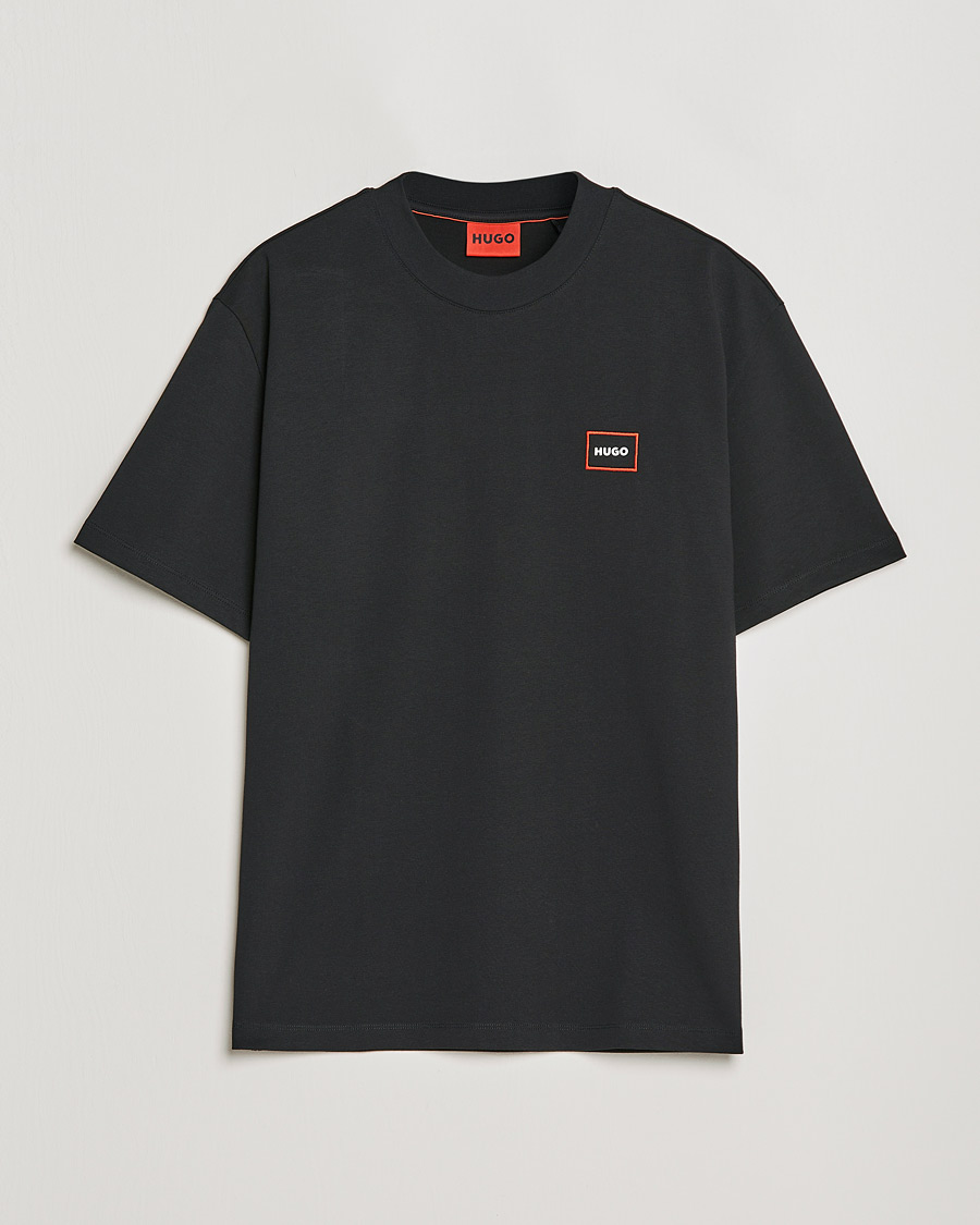 Herr |  | HUGO | Dosmos Logo Crew Neck T-Shirt Black