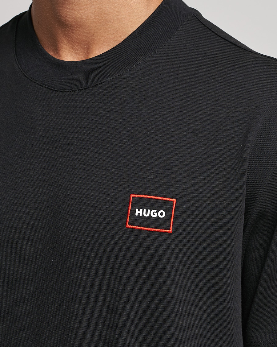 Herr | T-Shirts | HUGO | Dosmos Logo Crew Neck T-Shirt Black